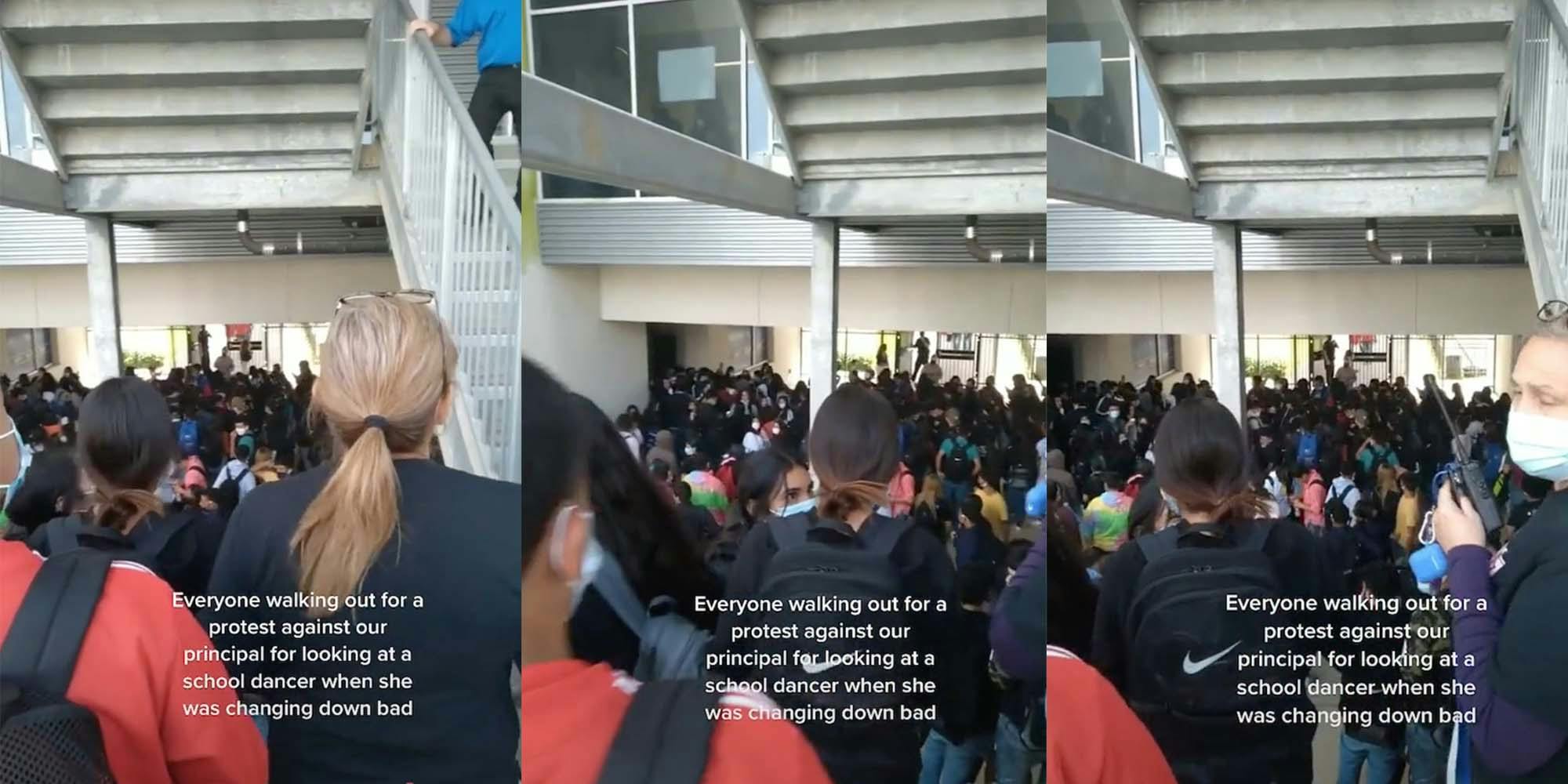 Milby high school students walk out after a sexual misconduct allegation against their assistant principle.