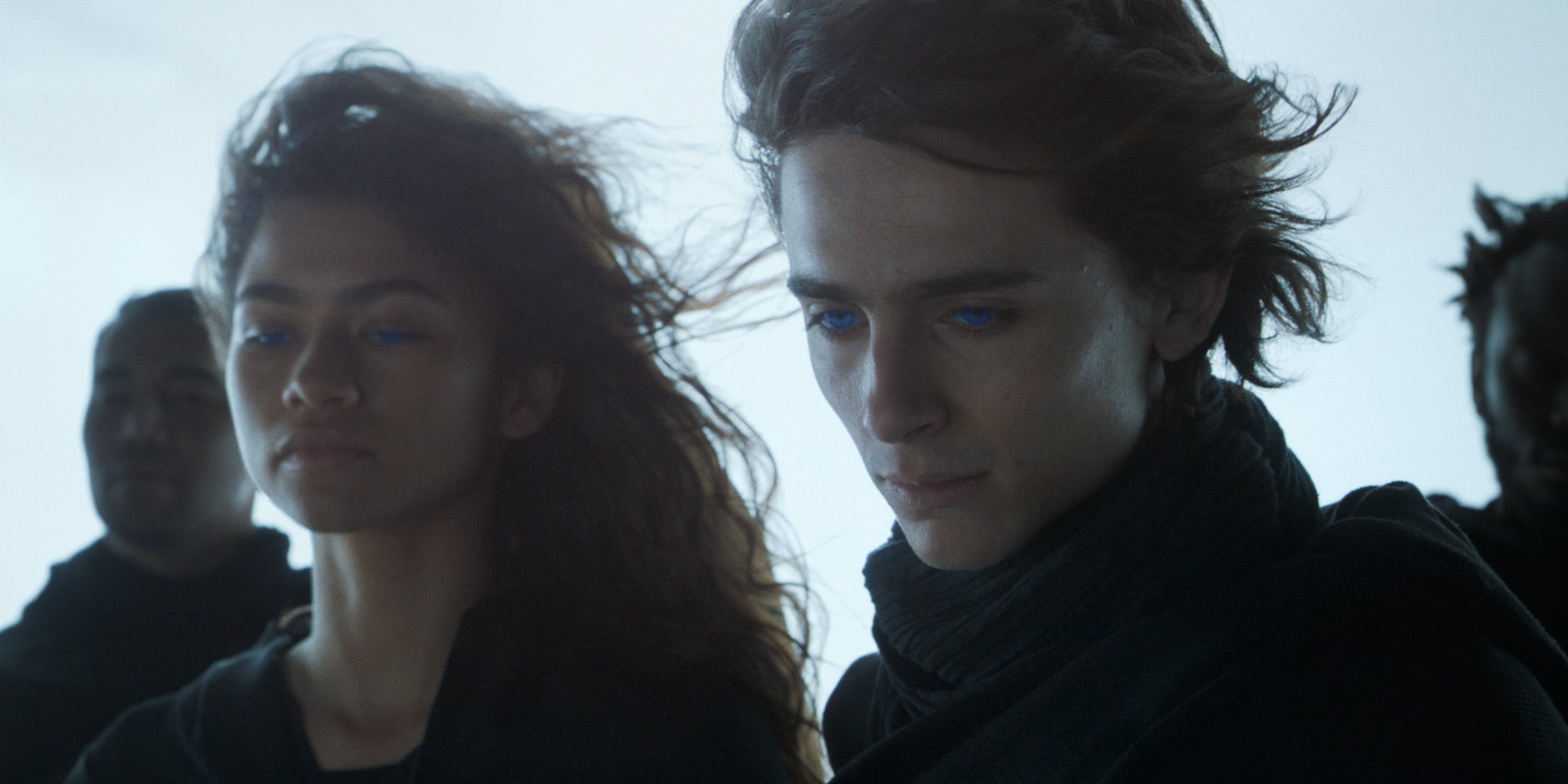 zendaya (left) and timothee chalamet (right) in dune