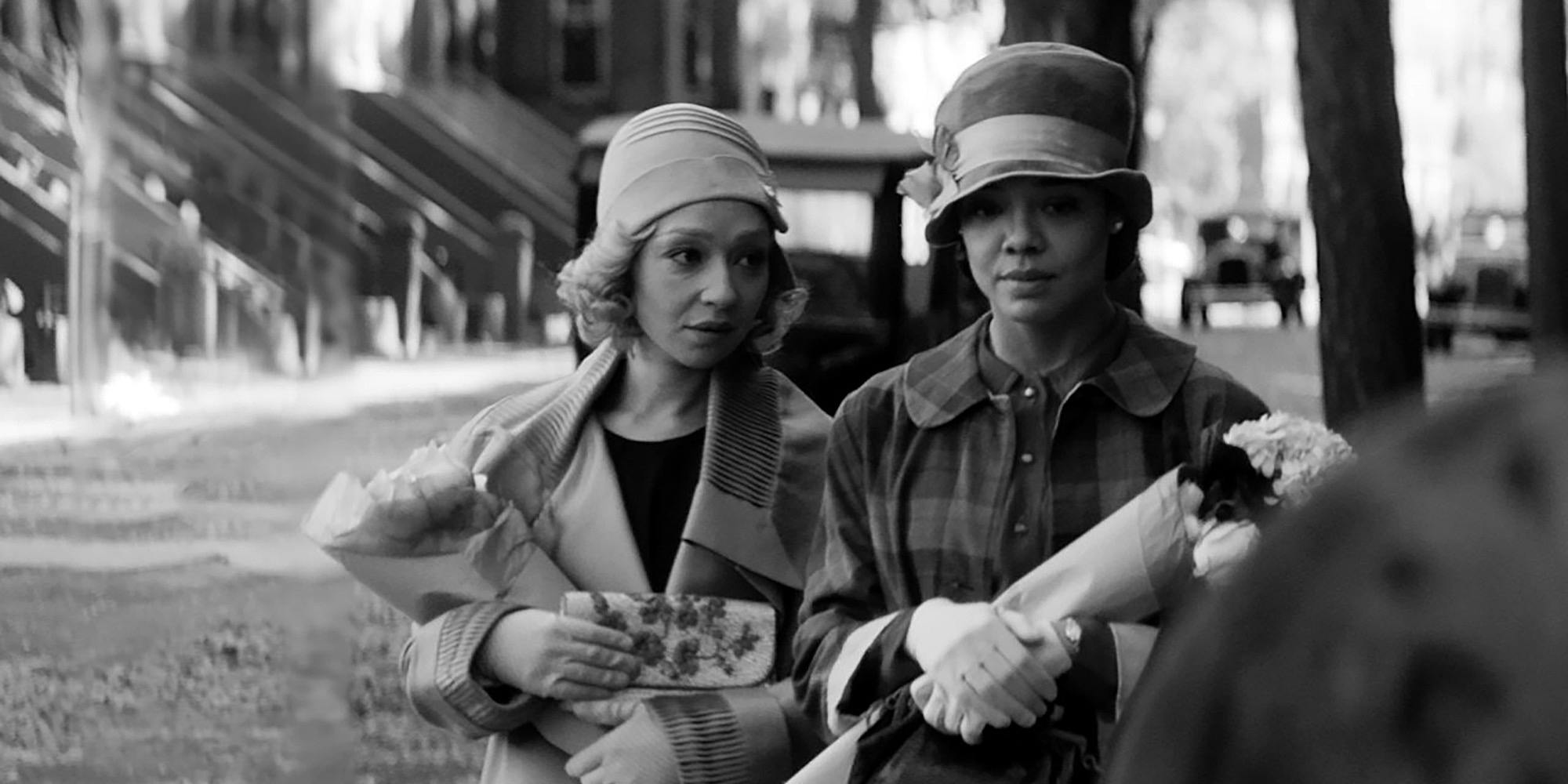 ruth negga (left) and tessa thompson (right) in passing