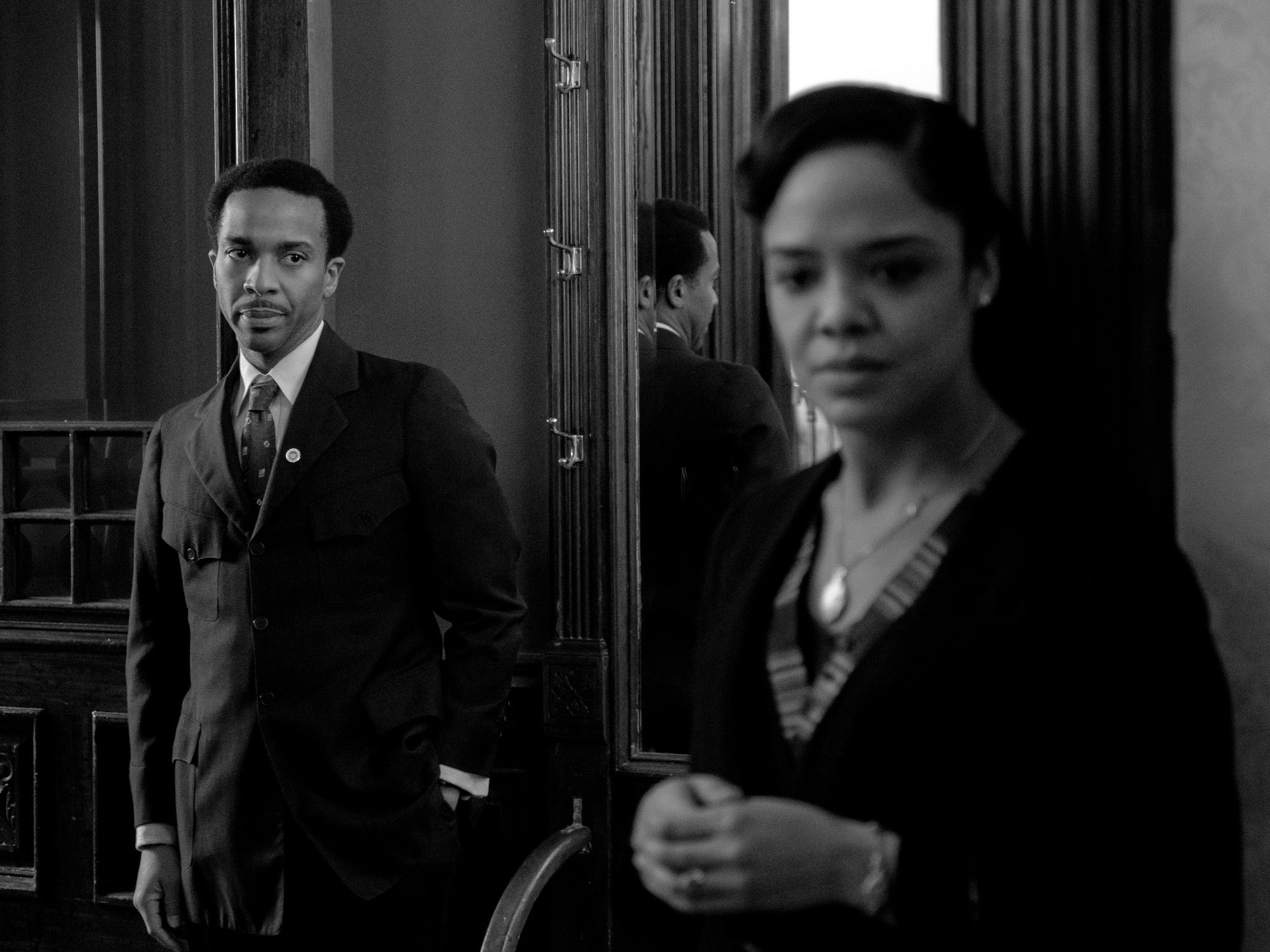 andré holland and tessa thompson in passing