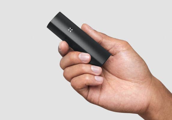 pax 3 vaporizer in a grown man's hand