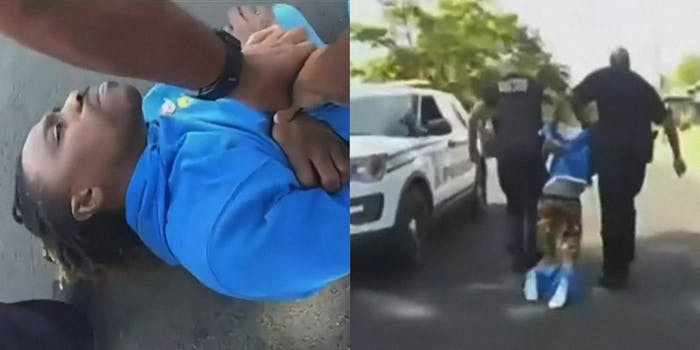 police assault and arrest paraplegic man