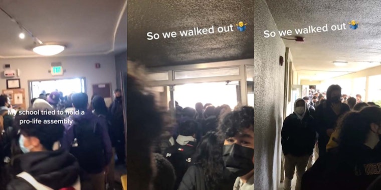 San Francisco high school walked out after their school organized an antiabortion assembly.