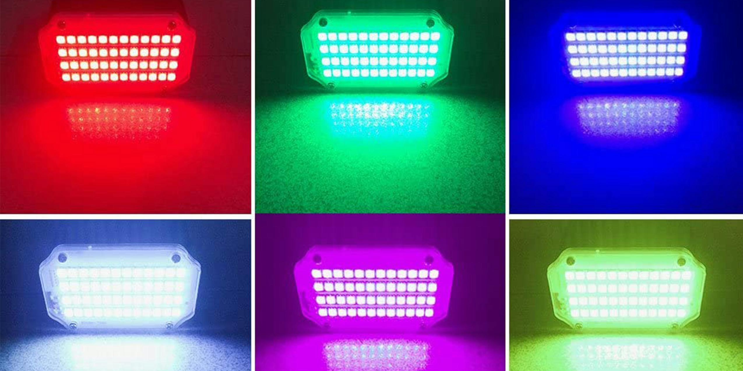 Six different strobe light colors.