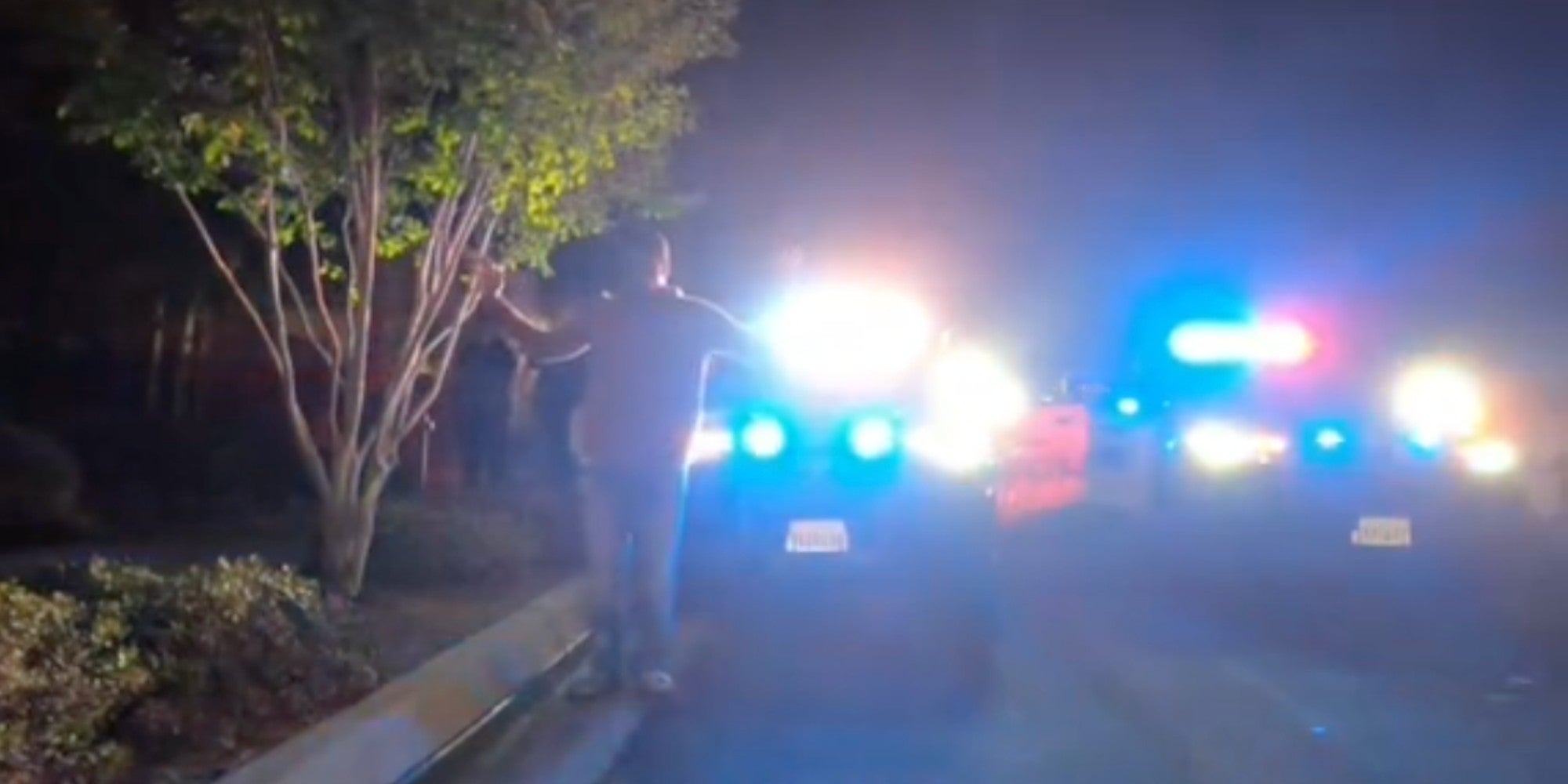 police surrounding tiktokers car