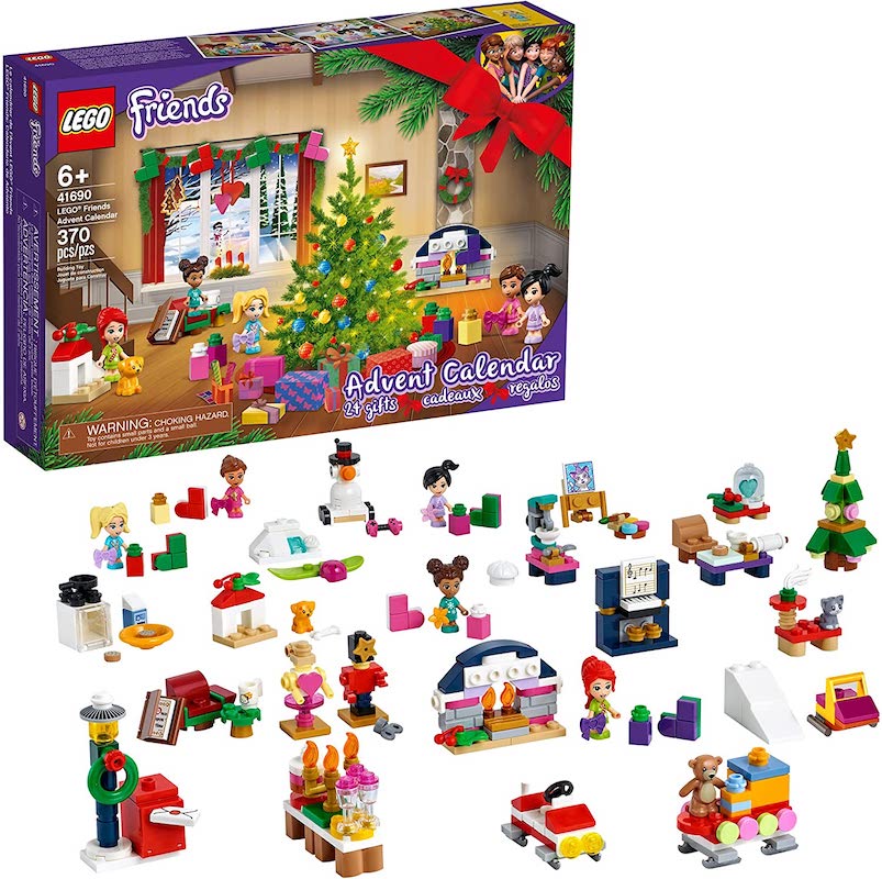 LEGO Friends Advent calendar with 24 lego pieces for the holiday