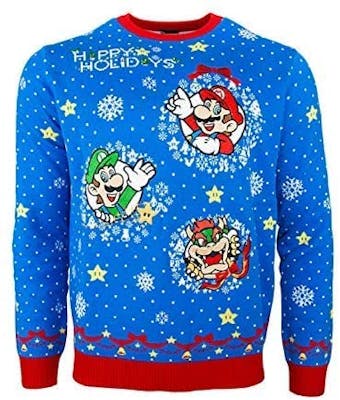 Mario brothers ugly christmas sweater