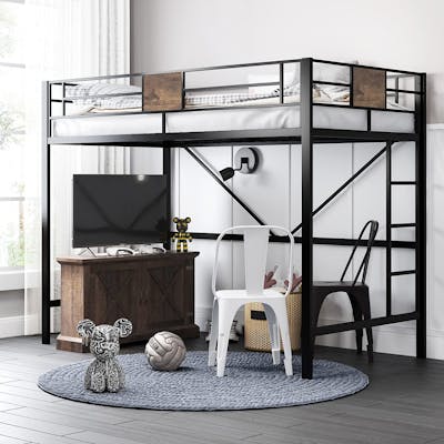 Twin Sized Lofted Bed Frame