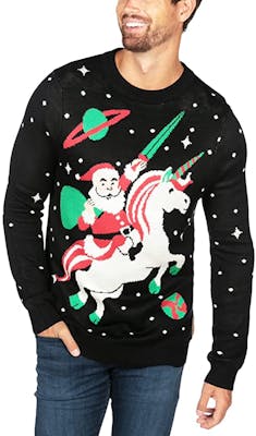 Santa riding magical creatures sweater