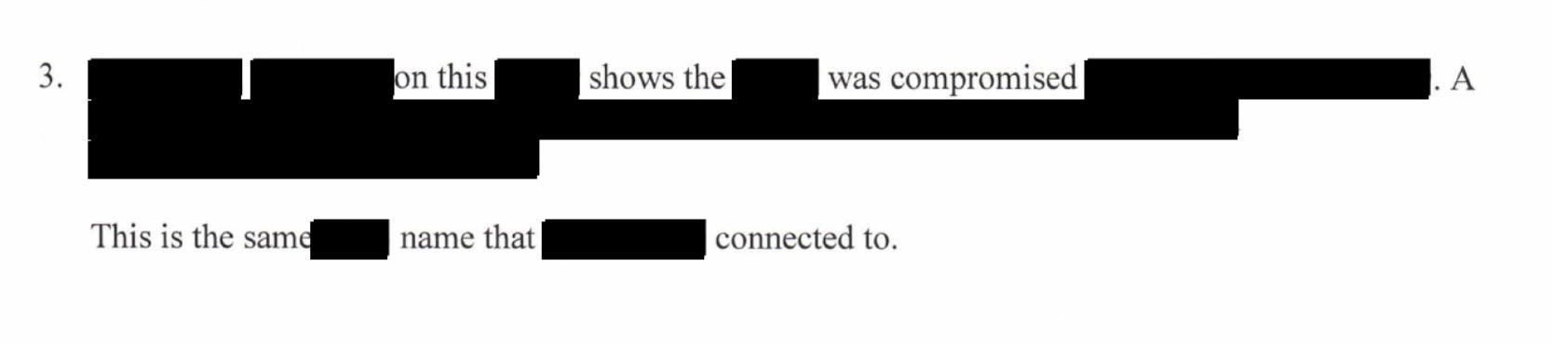 redacted ransomware records