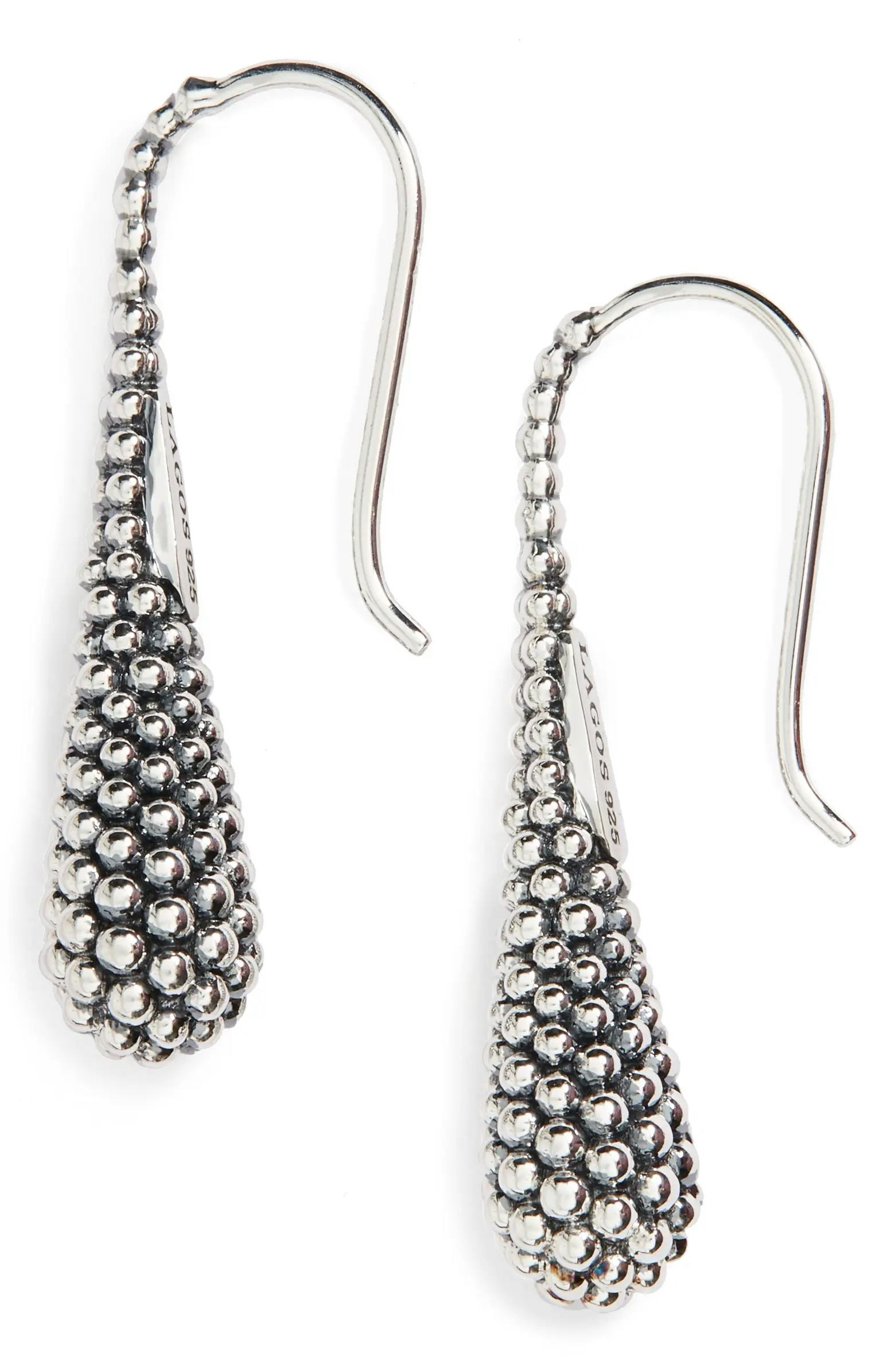 Drop-sterling silver earrings