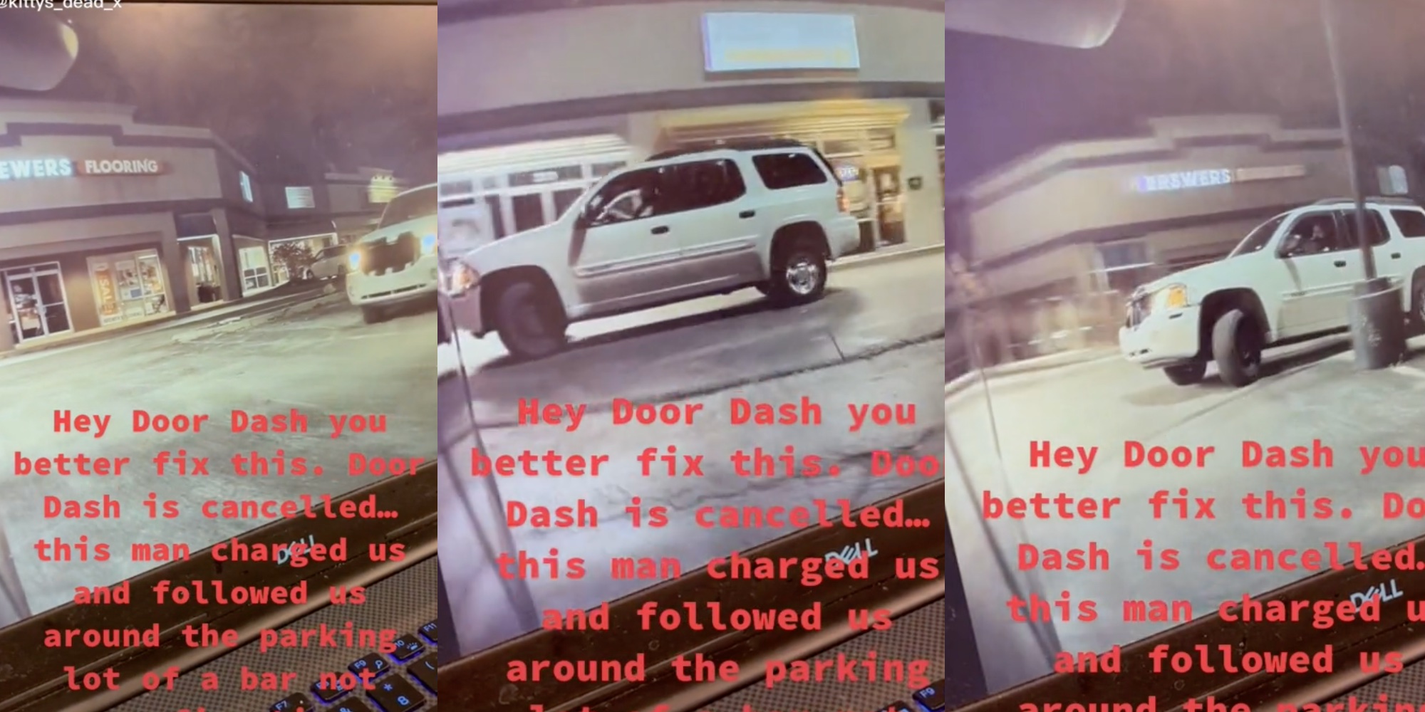 DoorDash Driver Chases TikToker Around Parking Lot With His Car