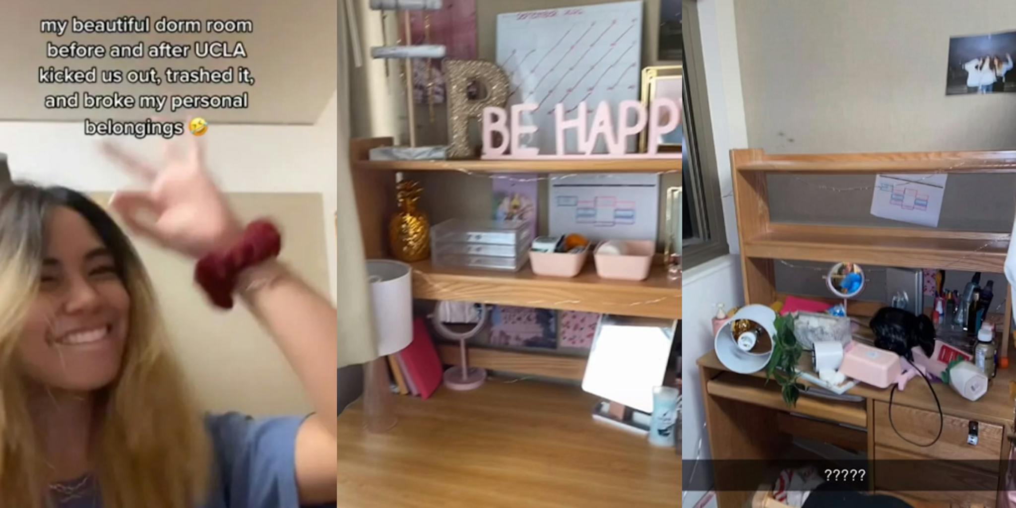 ‘Why do you have to trash my things and break my stuff?’: Student accuses university of destroying her housing in viral TikTok