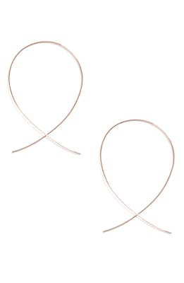 Simple gold small hoop earrings