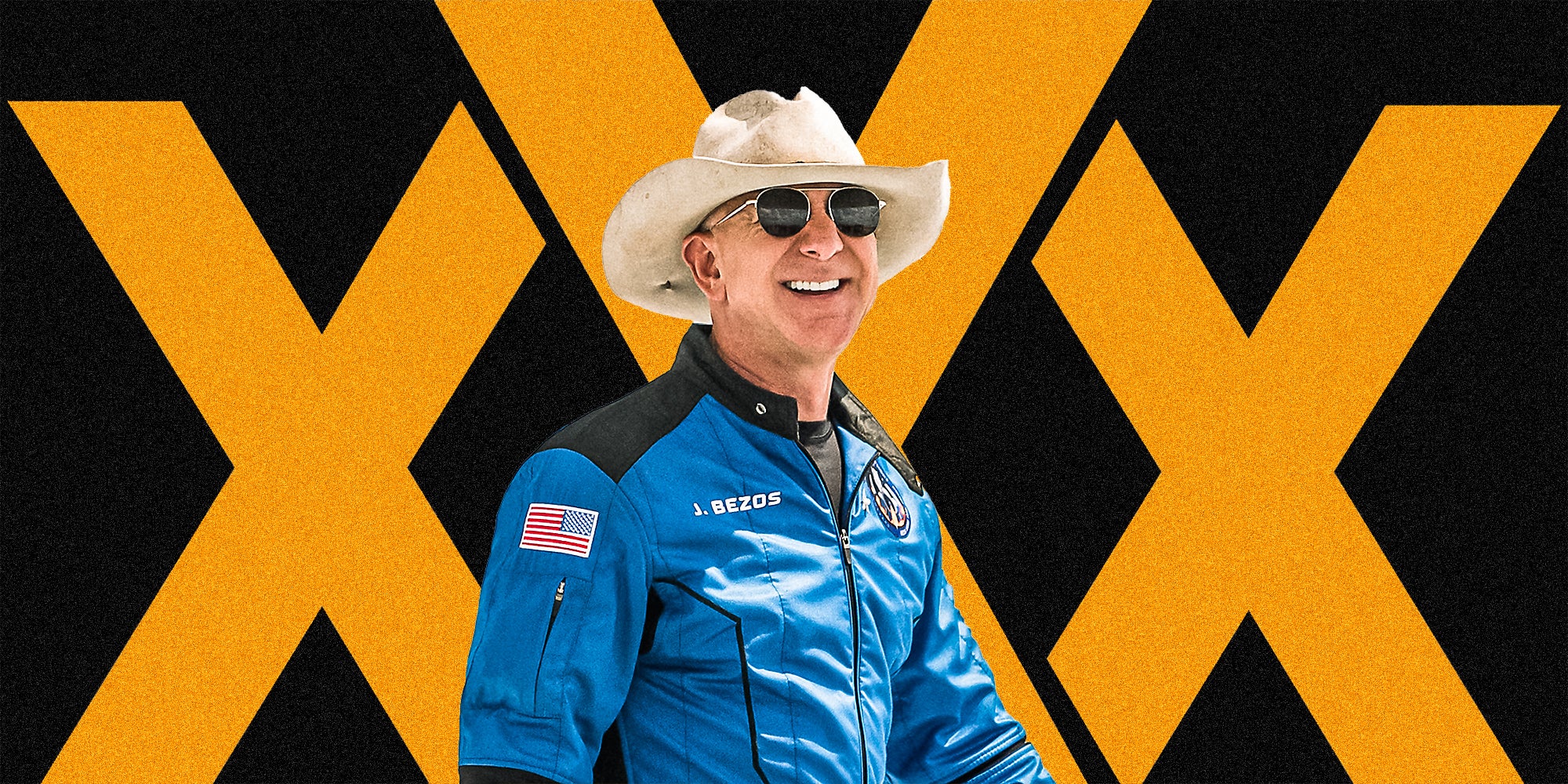 Jeff Bezos smiling.