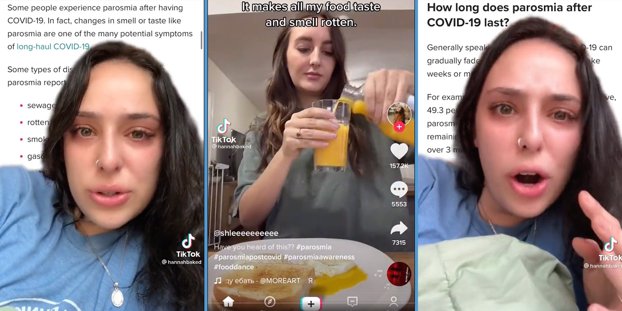TikToker Says After COVID, Food Tastes Like 'Sewage'