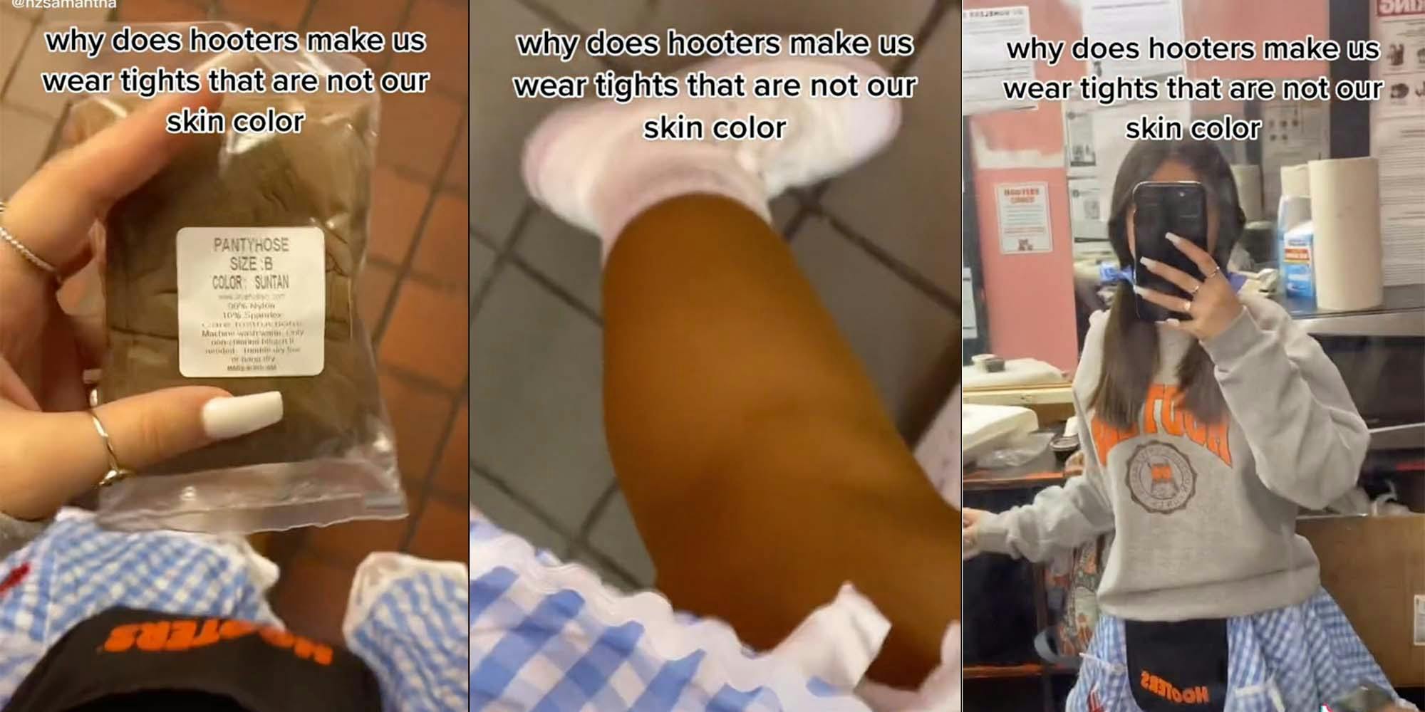 TikTok Shows Hooters Workers Given Tights That Don't Match Skin Color