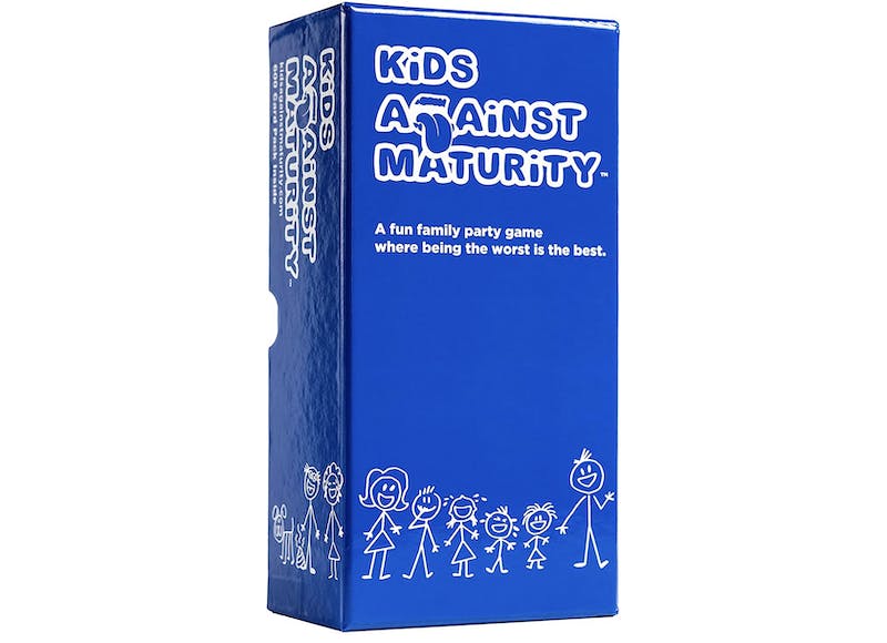 kids against humanity card game, a all ages riff on games like cards against humanity