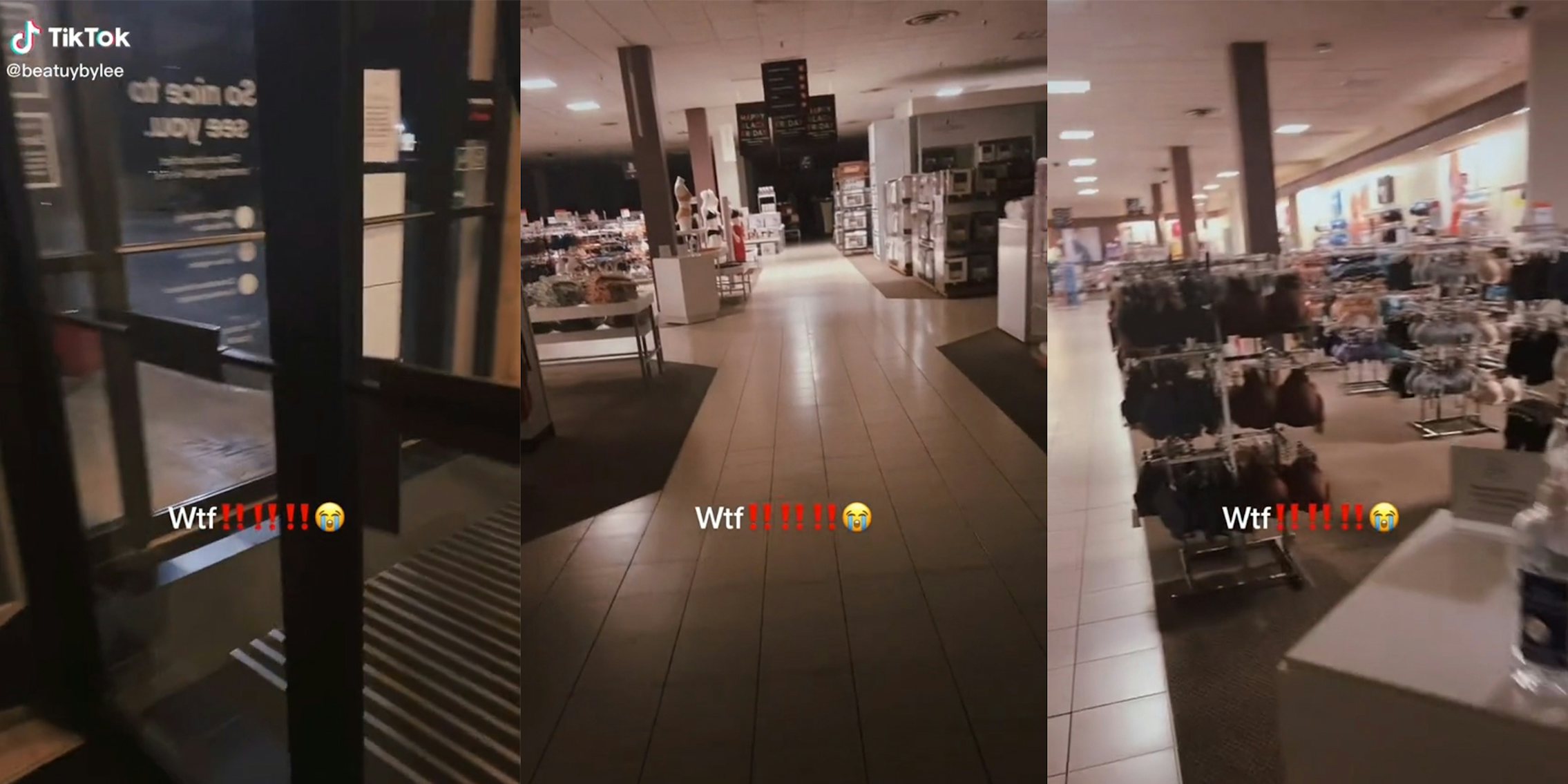 empty store with caption 'Wtf!!!!!!'