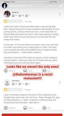 Instagram user says NYC bar discriminated against Black date. 