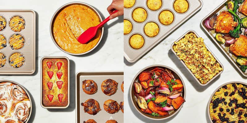 OXO Good Grips Non-Stick Pro bakeware used to make delicious treats.