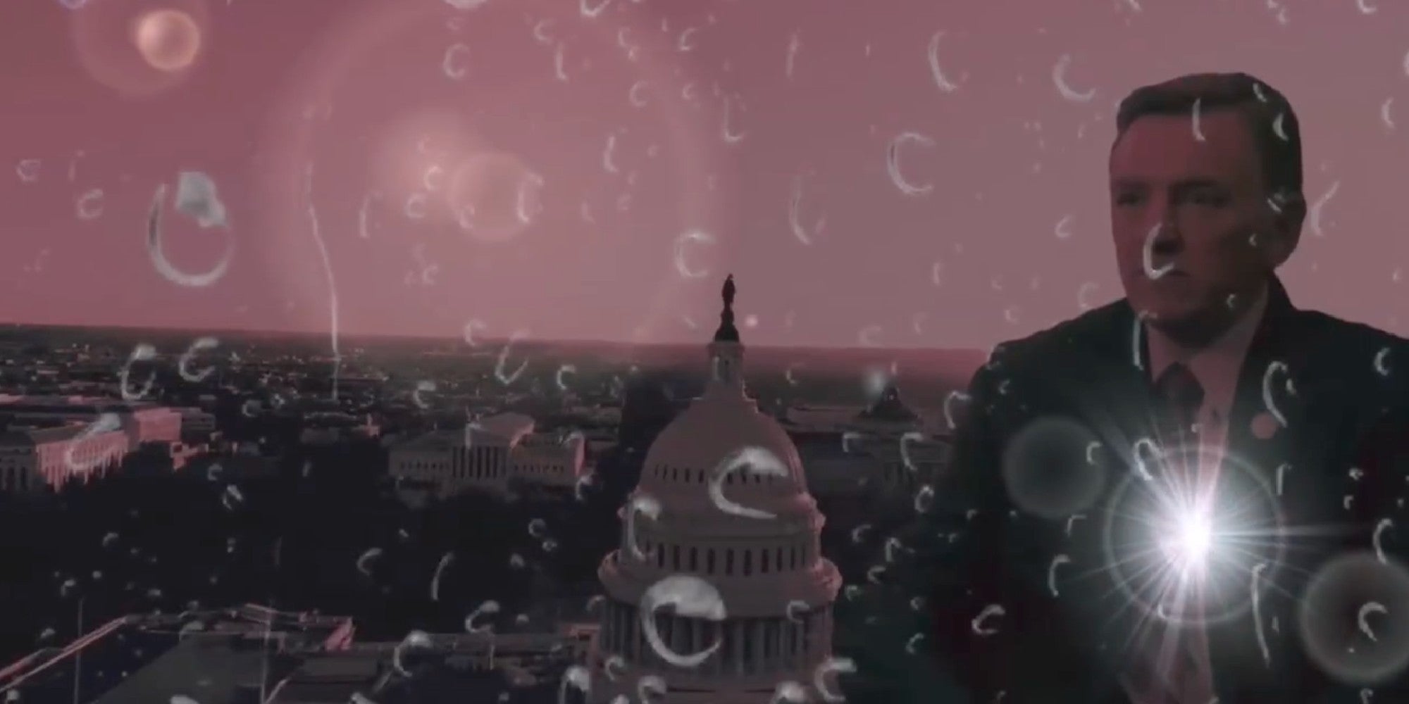 An edited video of Rep. Paul Gosar in an anime