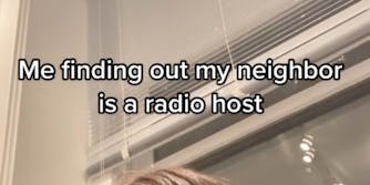 A woman in Chicago heard her neighbor talk about her on the radio.