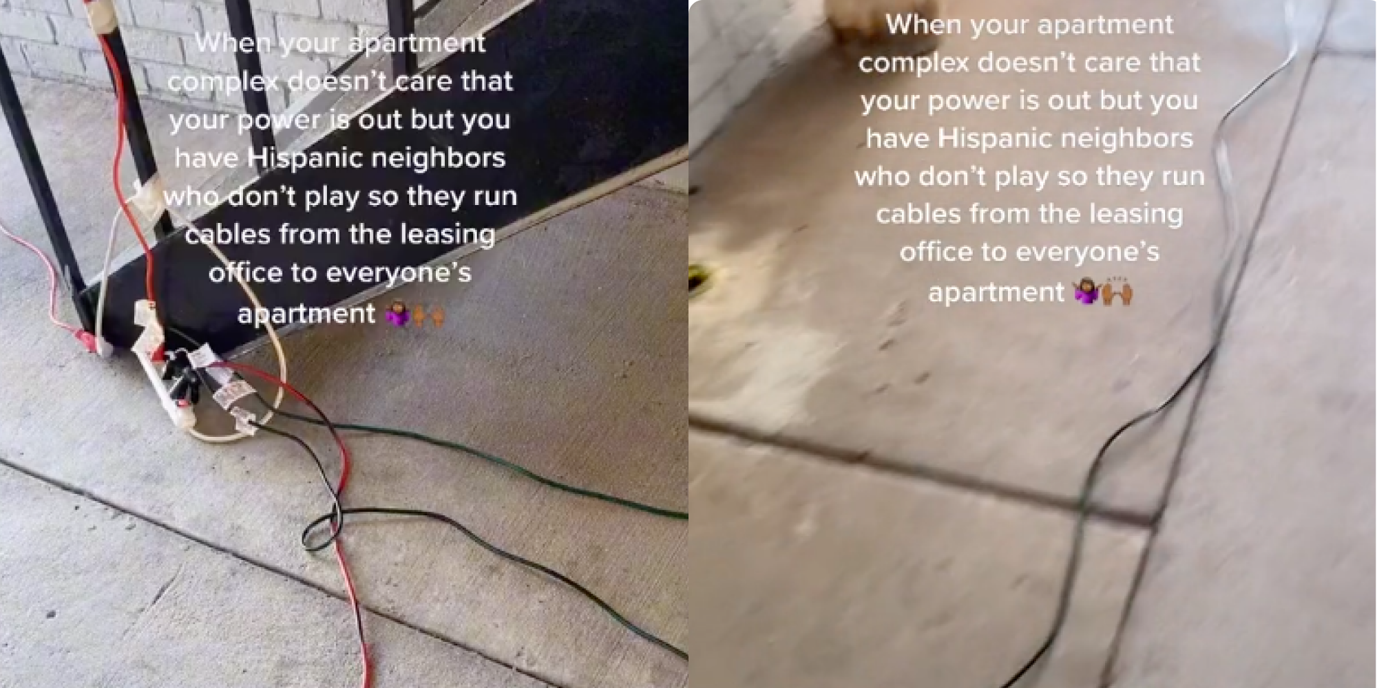 Neighbors Run Cables From Leasing To Apartments After Power Outage