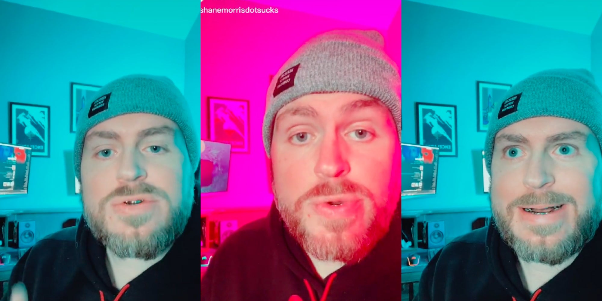 Shane Morris talking on TikTok
