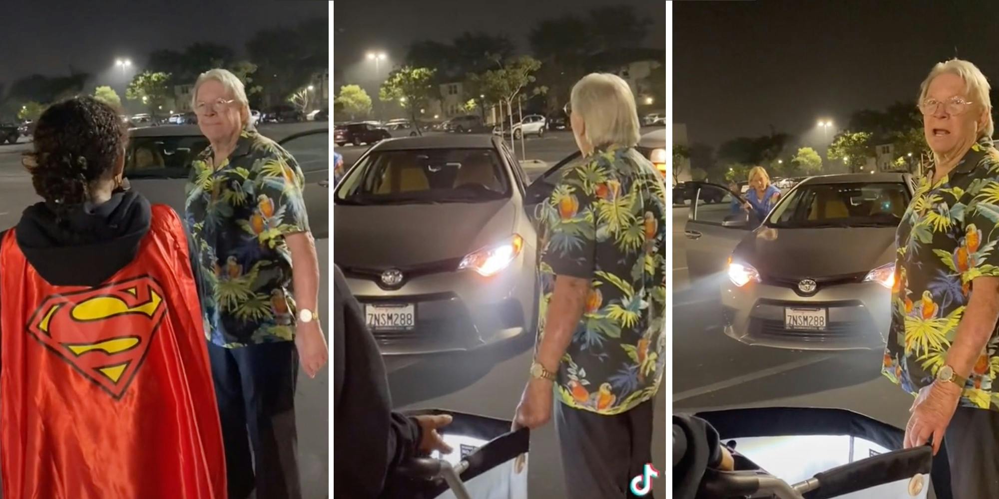 A viral TikTok of a man confronting teens in a Kohl's parking lot