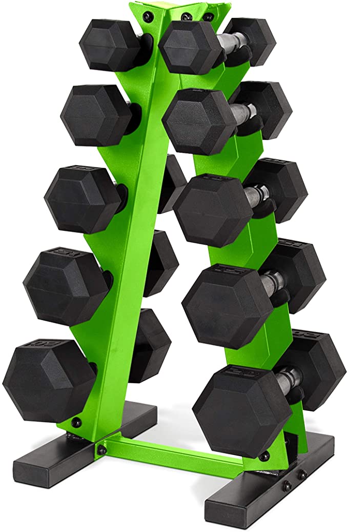 CAP Barbell 150 LB Dumbbell Set with Rack