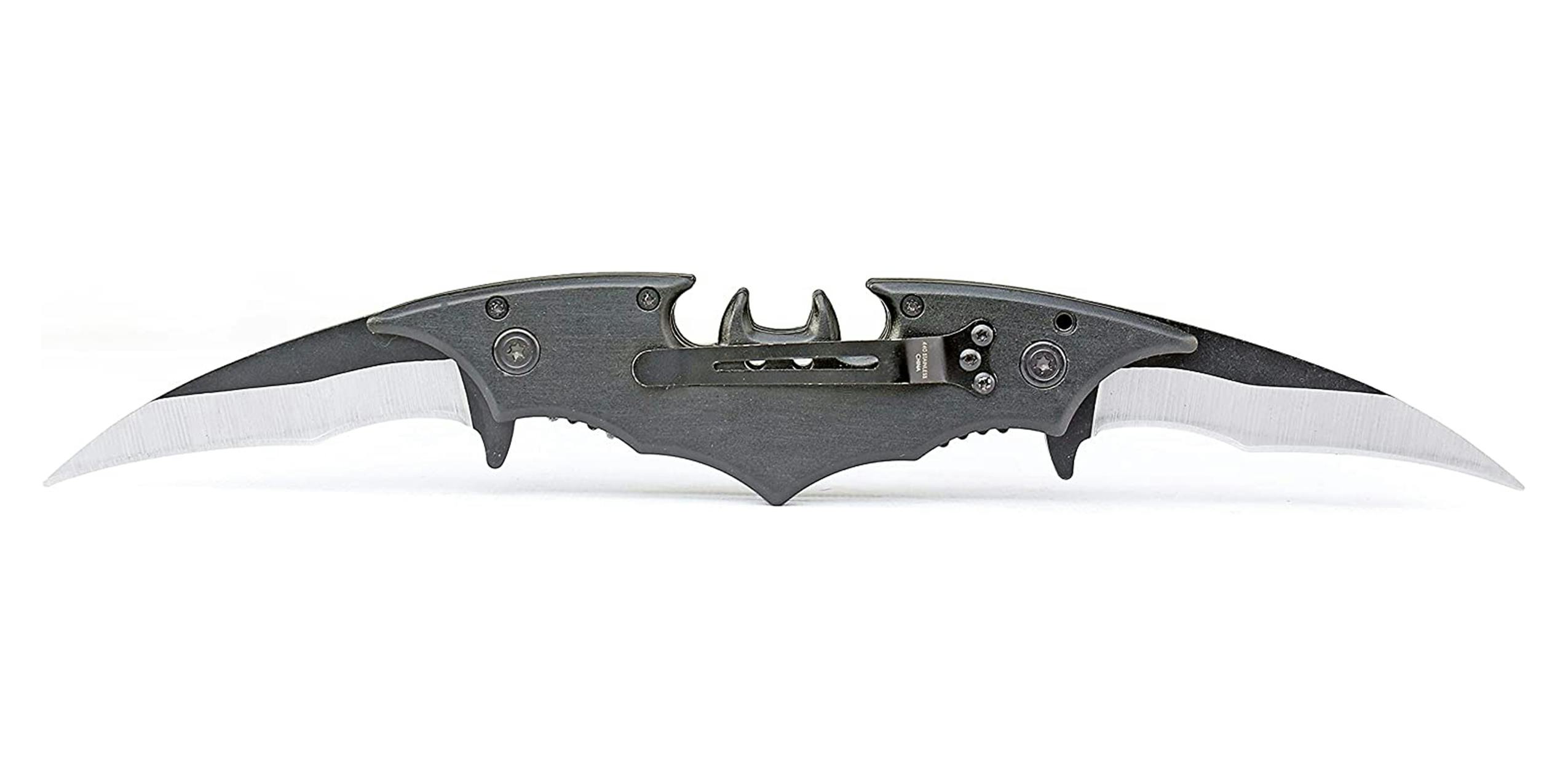 A Batman double blade pocket knife is one of the best holiday gifts for nerds.