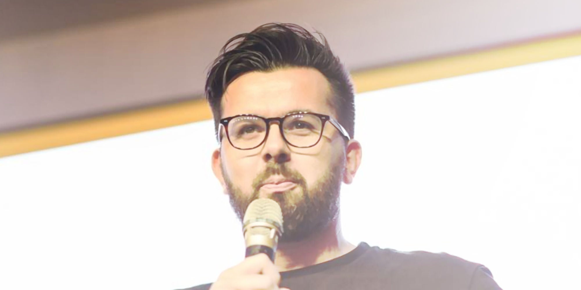 photo of christ lamontange giving a speech