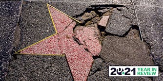 Hollywood Walk of Fame broken star