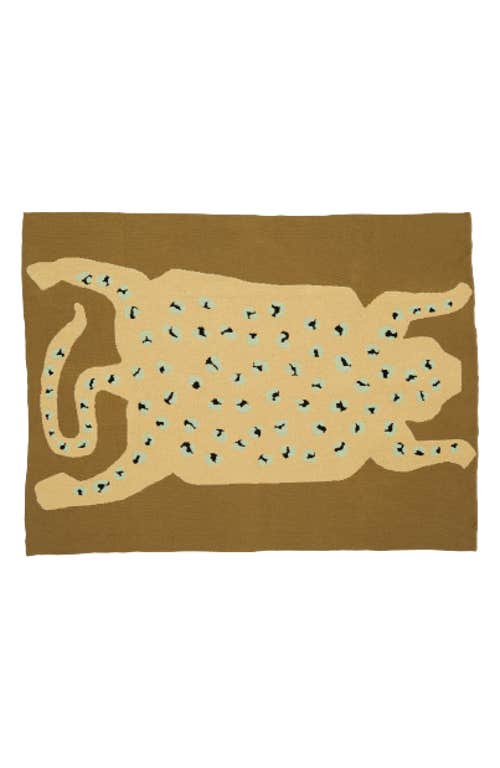 Leopard knit blanket for best eco friendly gifts