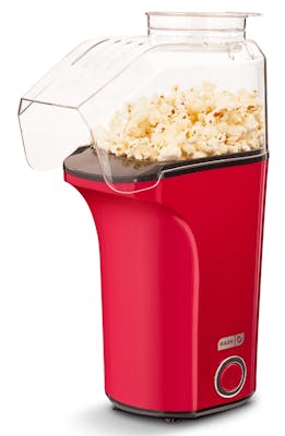 Red fresh popcorn making machine