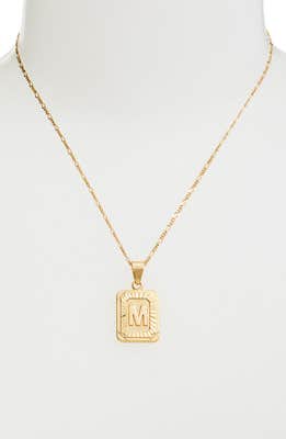 Initial Pendant Necklace