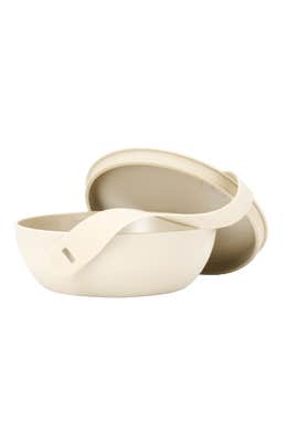 Porter reusable lidded bowl in white