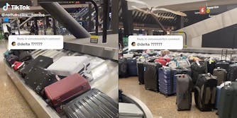 Baggage at an airport.