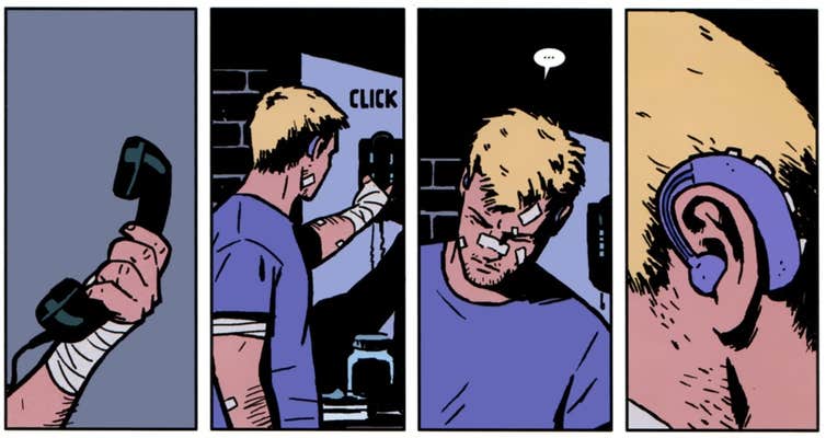 hawkeye deaf hearing aid comic