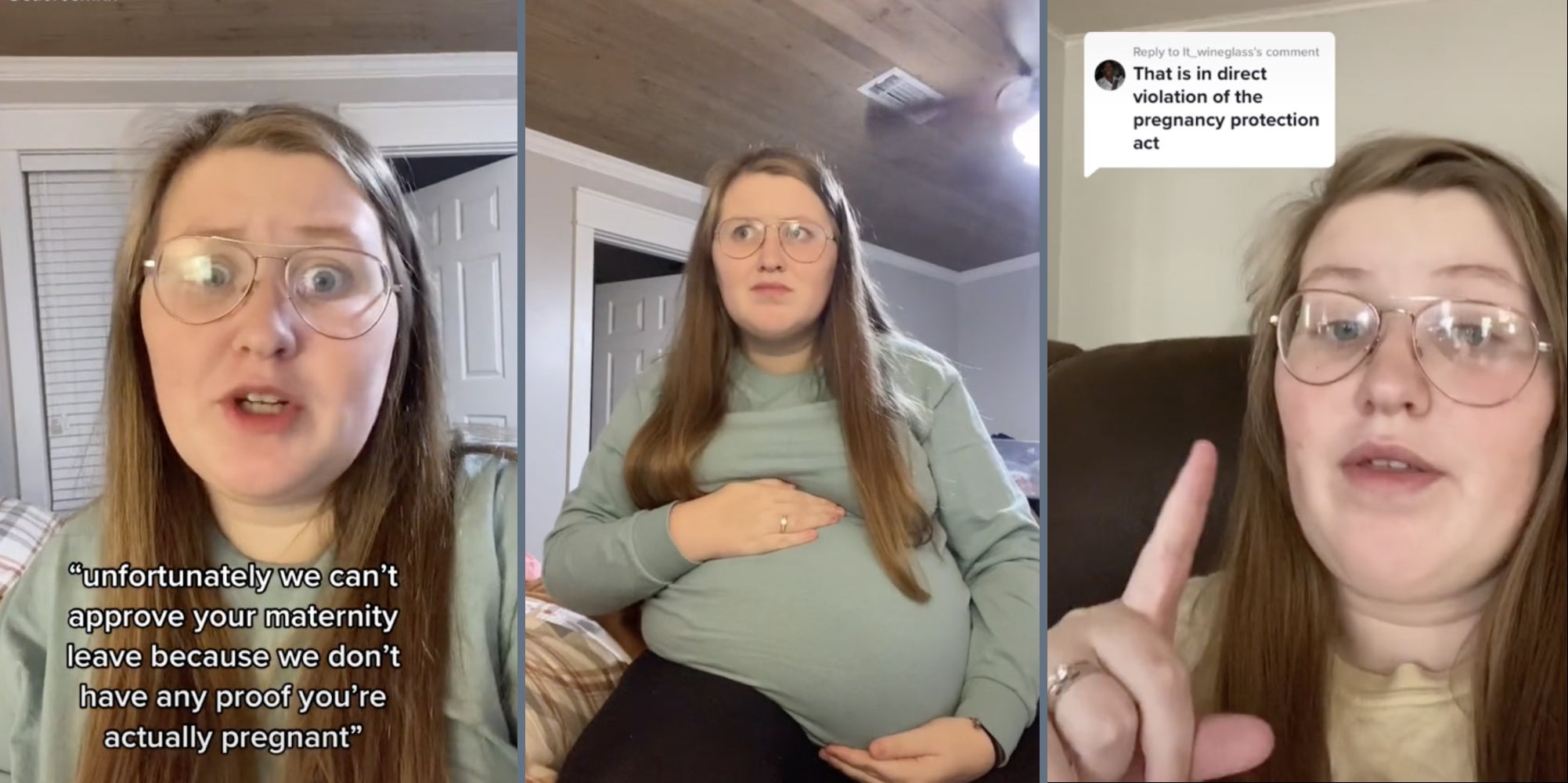 woman speaking to camera