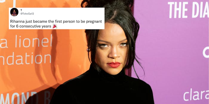 People are making memes after rumors spread that Rihanna is pregnant.
