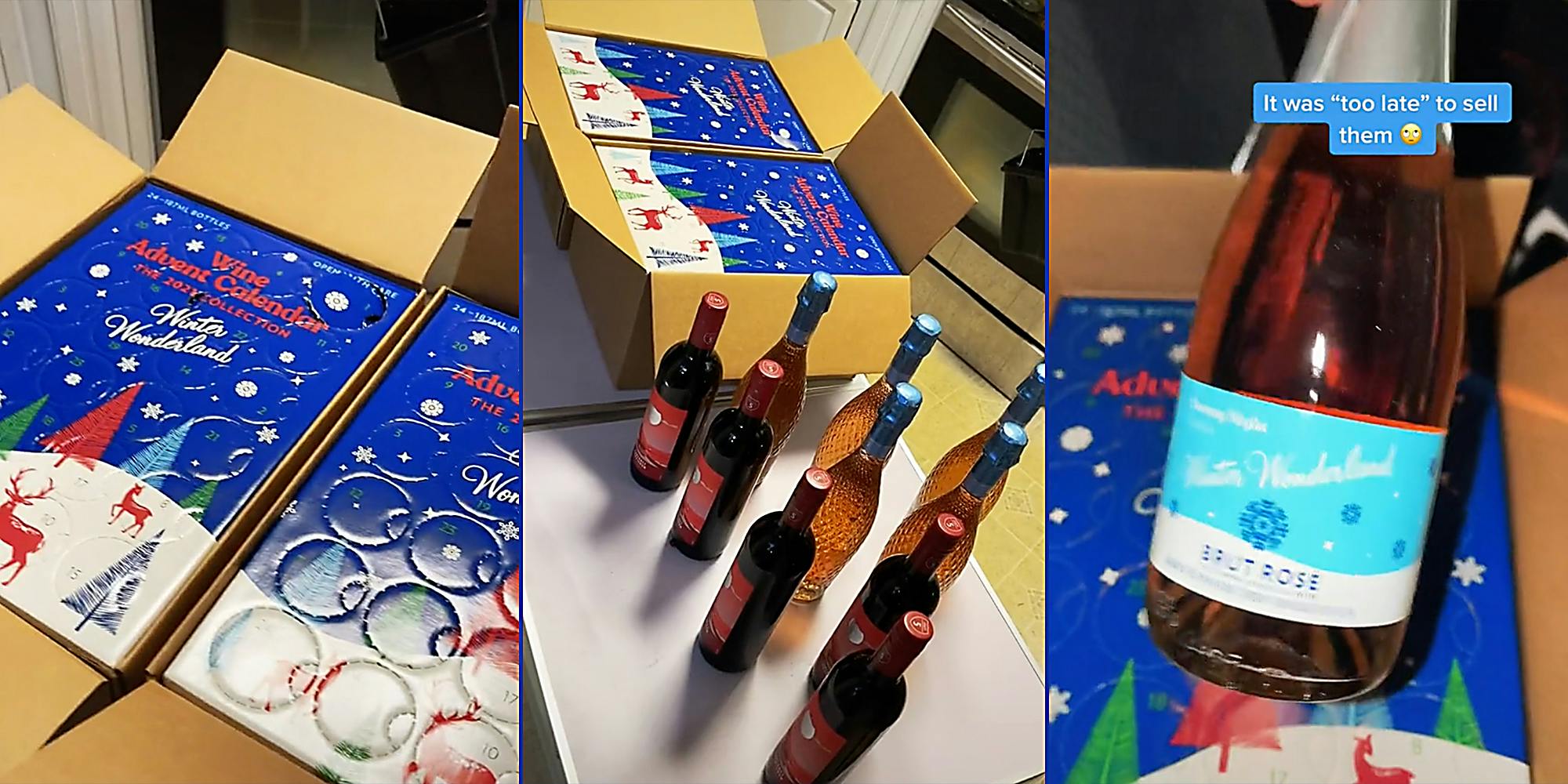 So much beer and wine : Dumpster diver discovers unopened wine advent