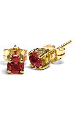 Garnet birthstone earrings