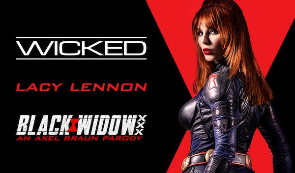 Lacey Lennon in Wicked Pictures' "Black Widow XXX: An Axel Braun Parody"