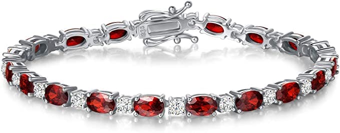 Januaru birthstone jewelry bracelet