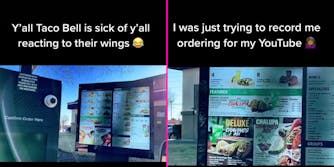 Taco Bell wings reaction drive through