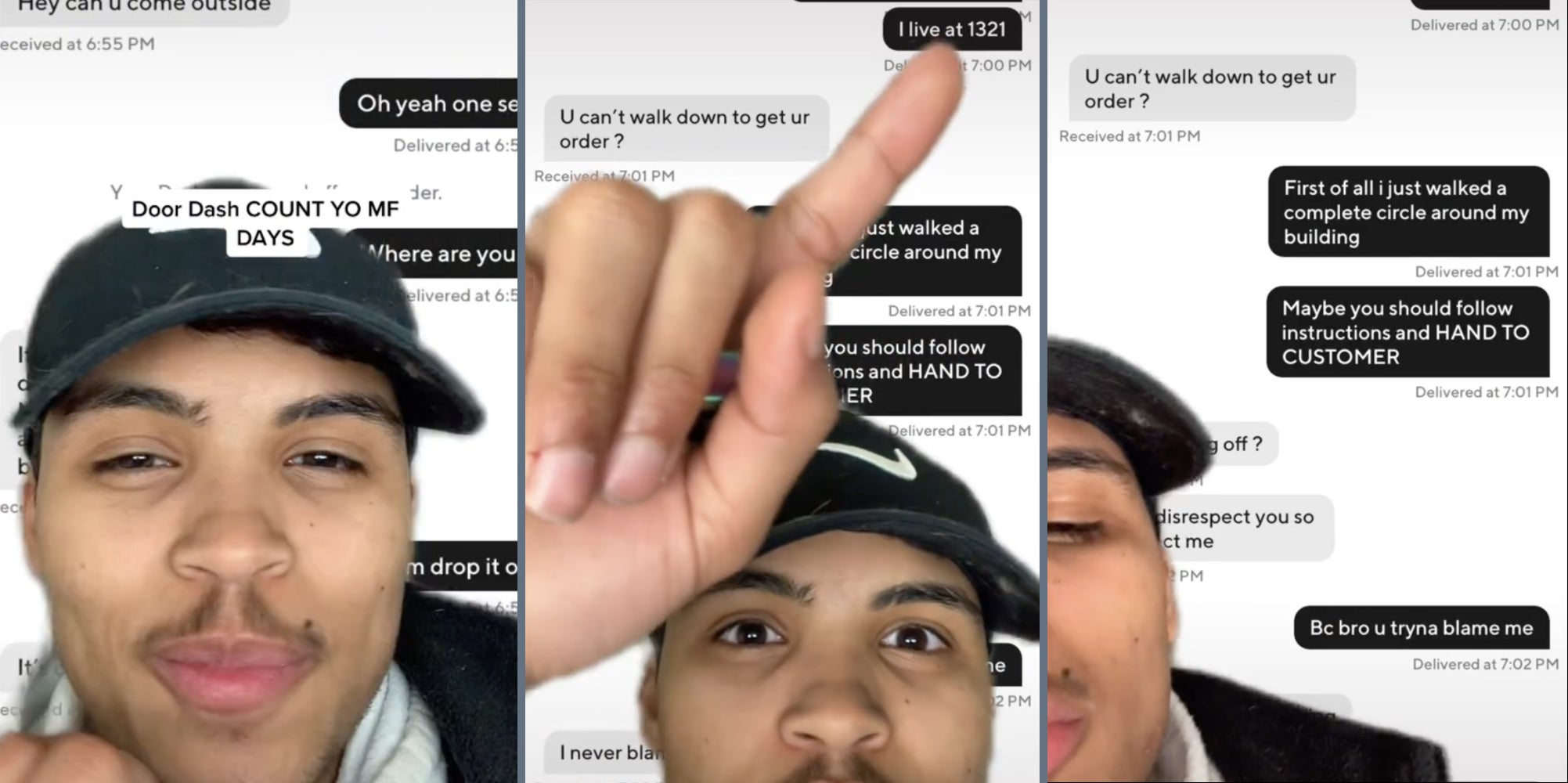 DoorDash Driver Delivers to Wrong Address, Tells Customer to Find Order