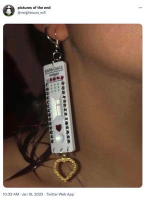 covid test earring