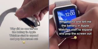 apple watch screen popping out